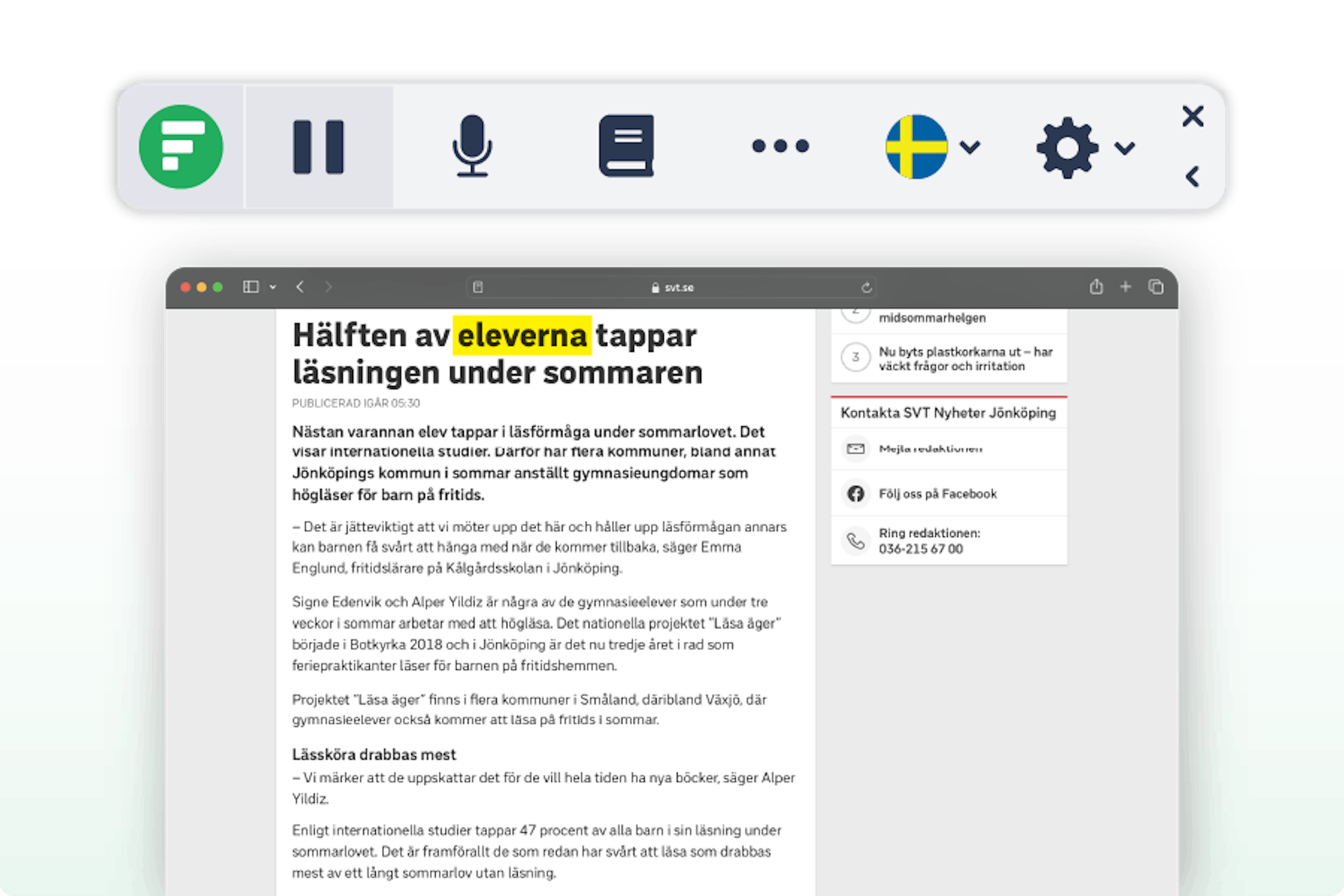 LexiFlow Text-till-tal