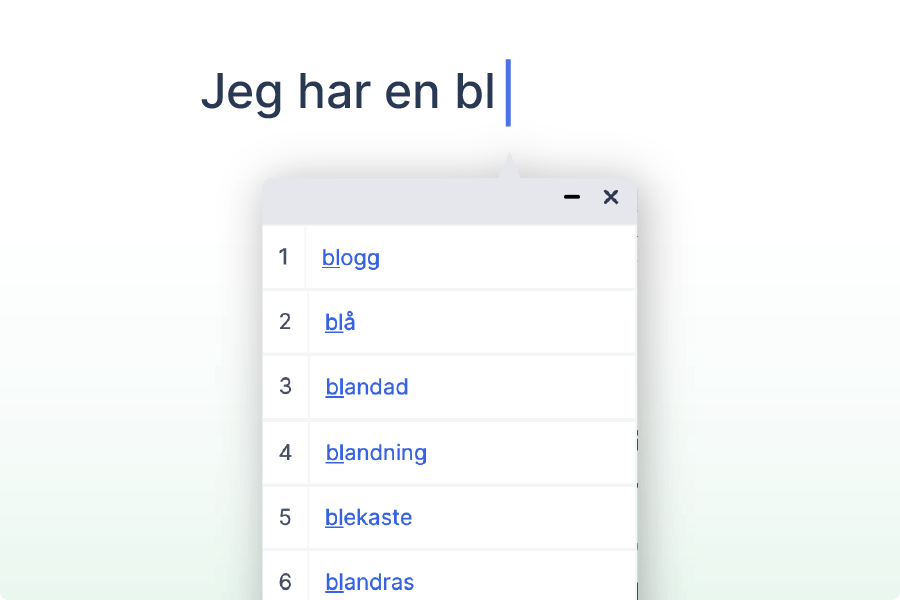 LexiFlow Ordprediktion