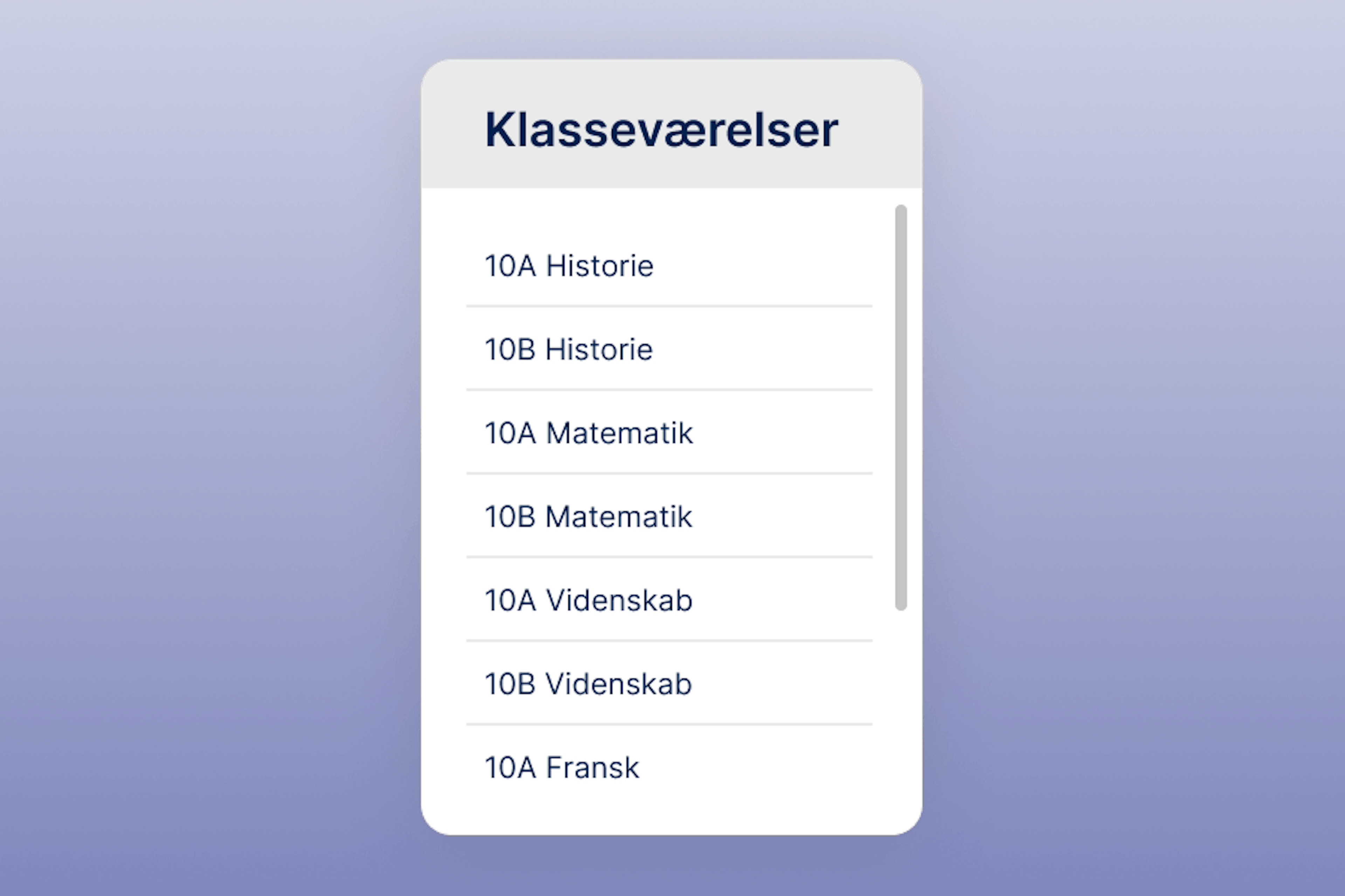 Klasseværelser