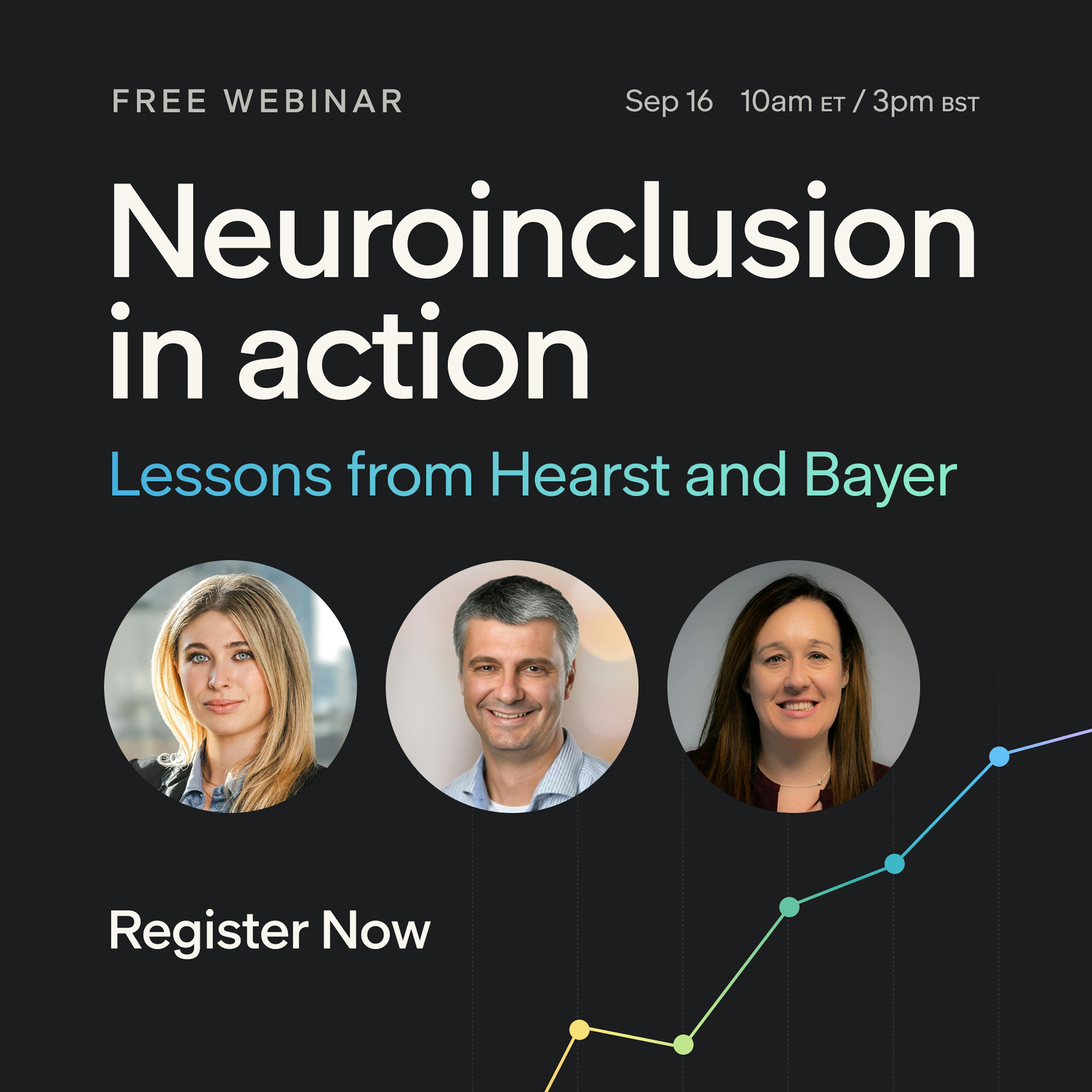 Webinar graphic showcasing 3 speakers and the date / time: 16 September, 10am ET / 3pm BST
