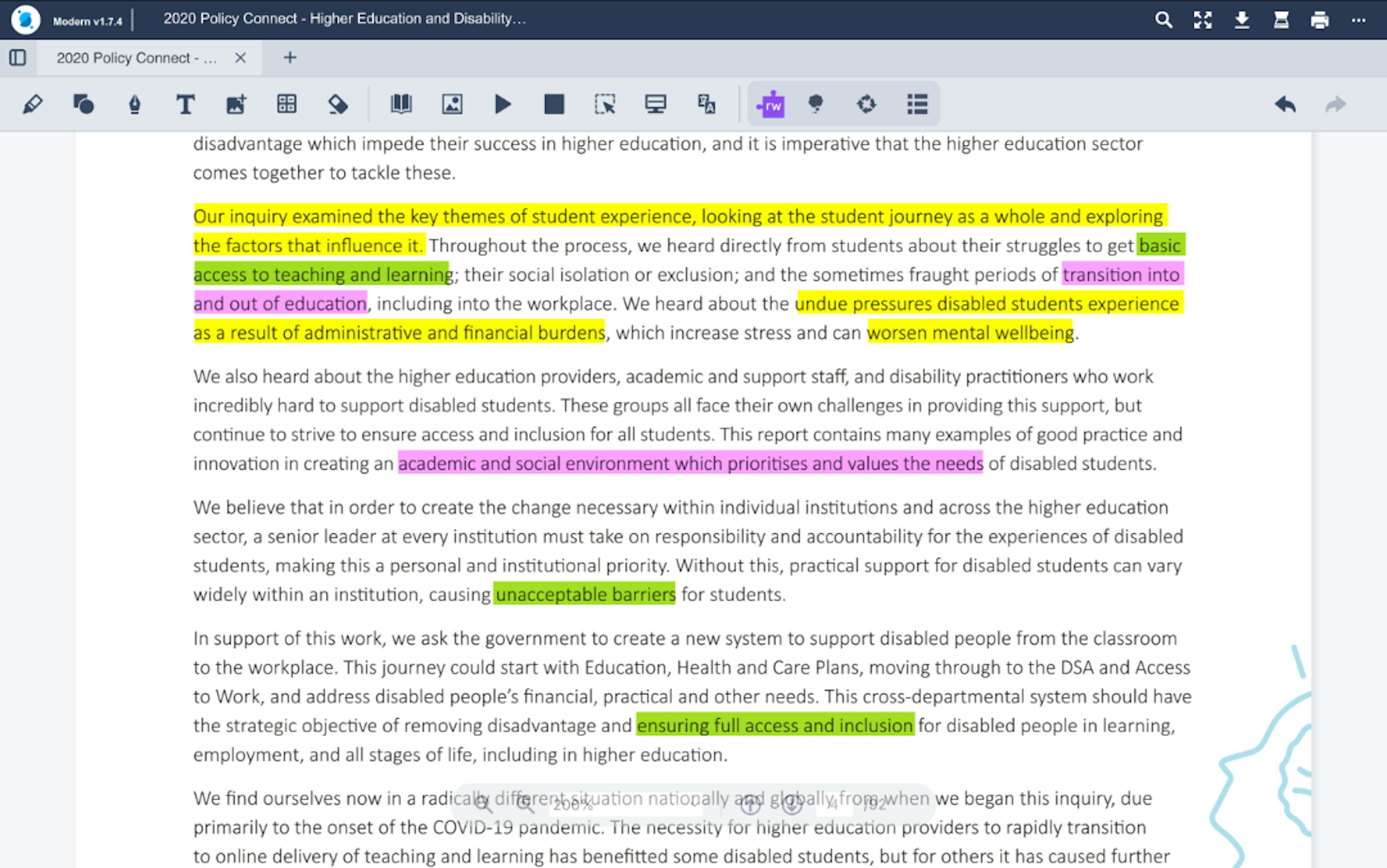 New OrbitNote highlight feature