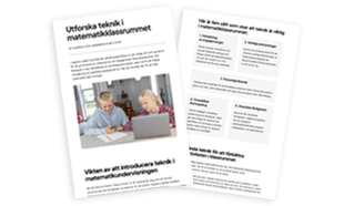 Bild på artikel om att utforska teknik i matematikklassrummet.