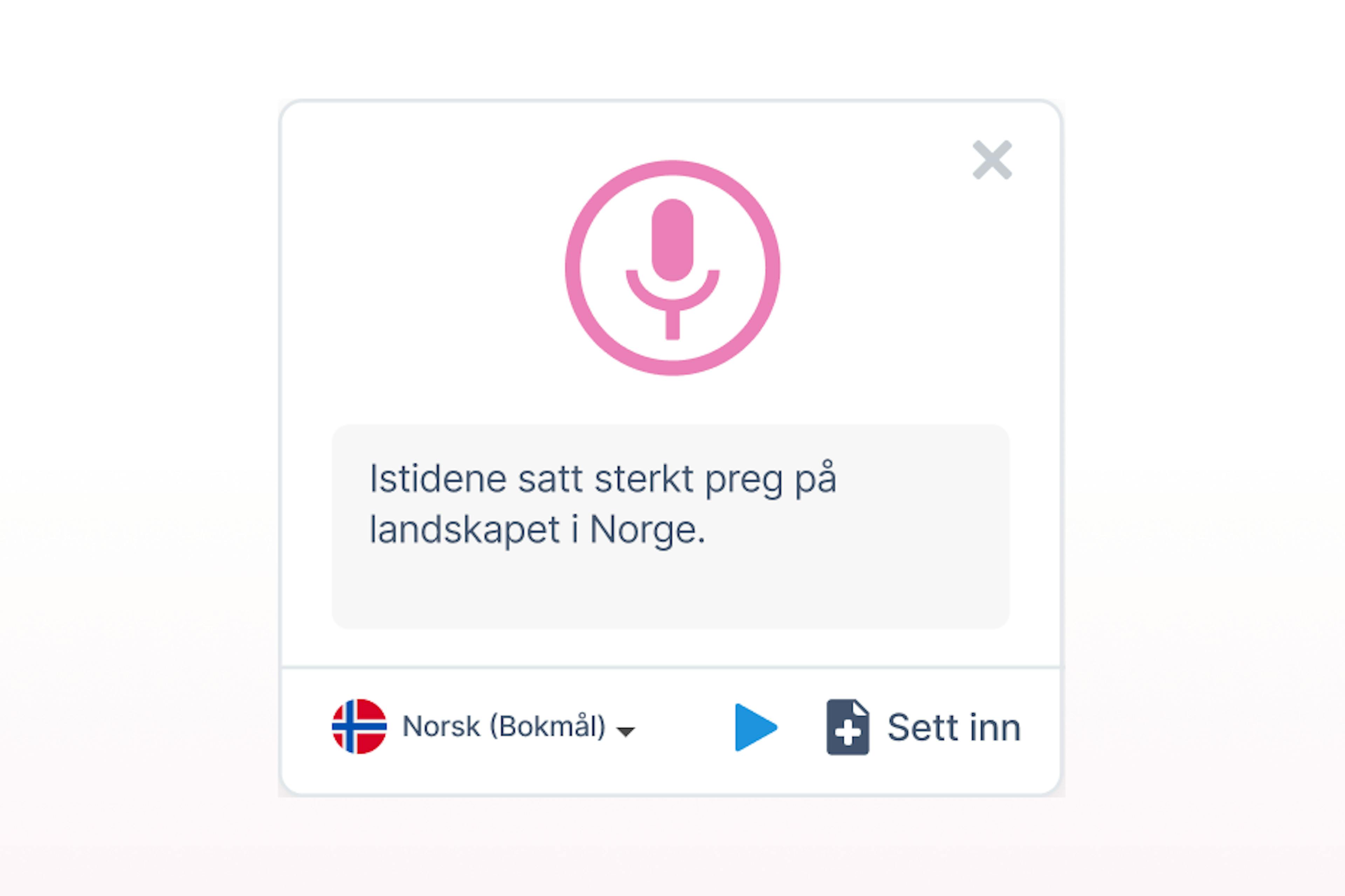 Diktering (Tale-til-tekst)