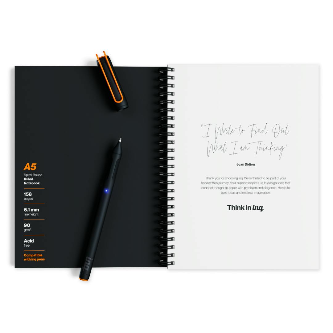a5 inq notebook and smartpen