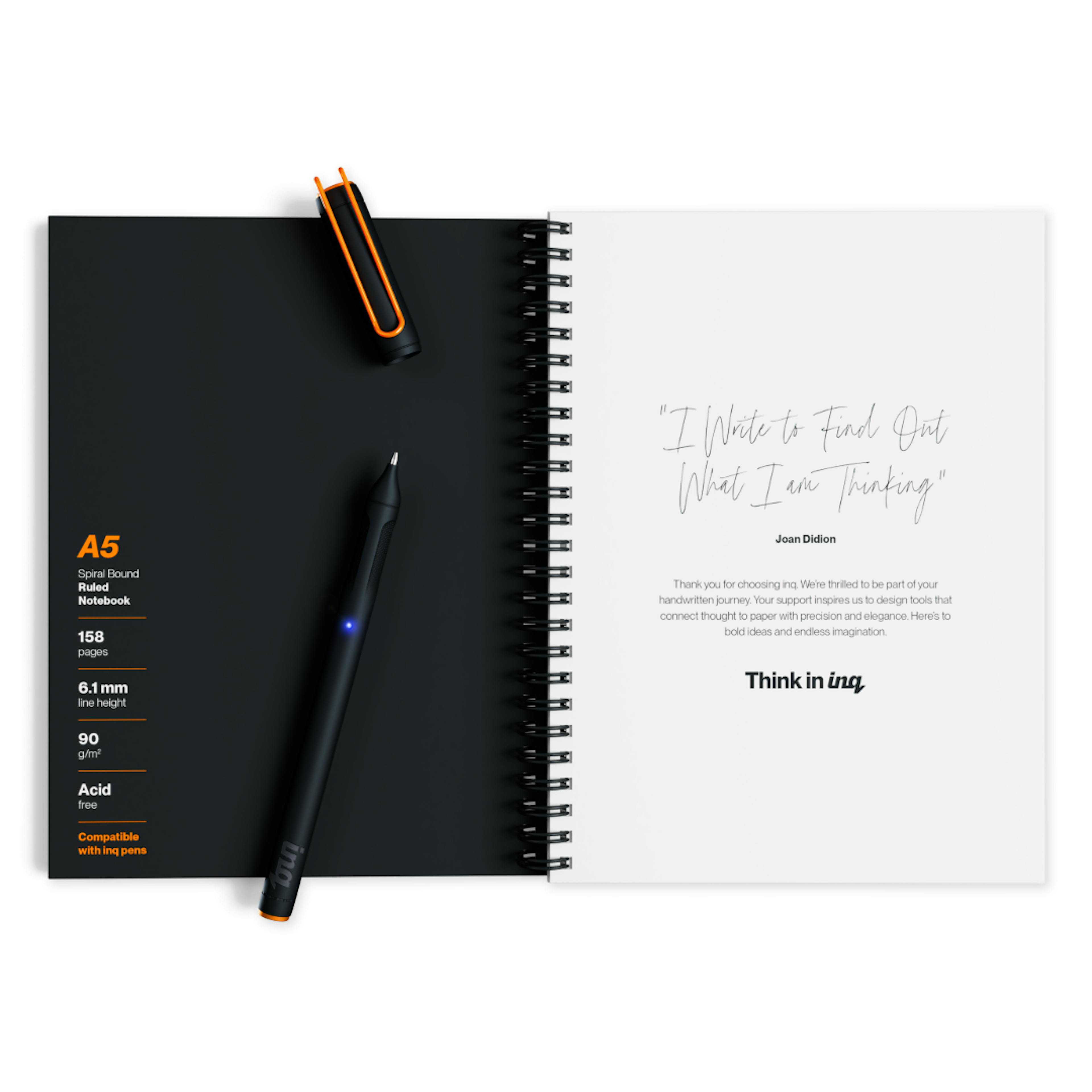 a5 inq notebook and smartpen