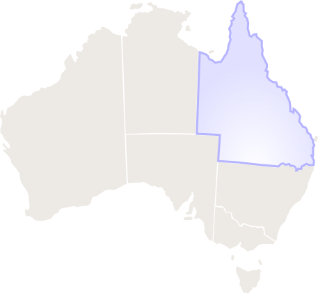 Queensland, Australia map