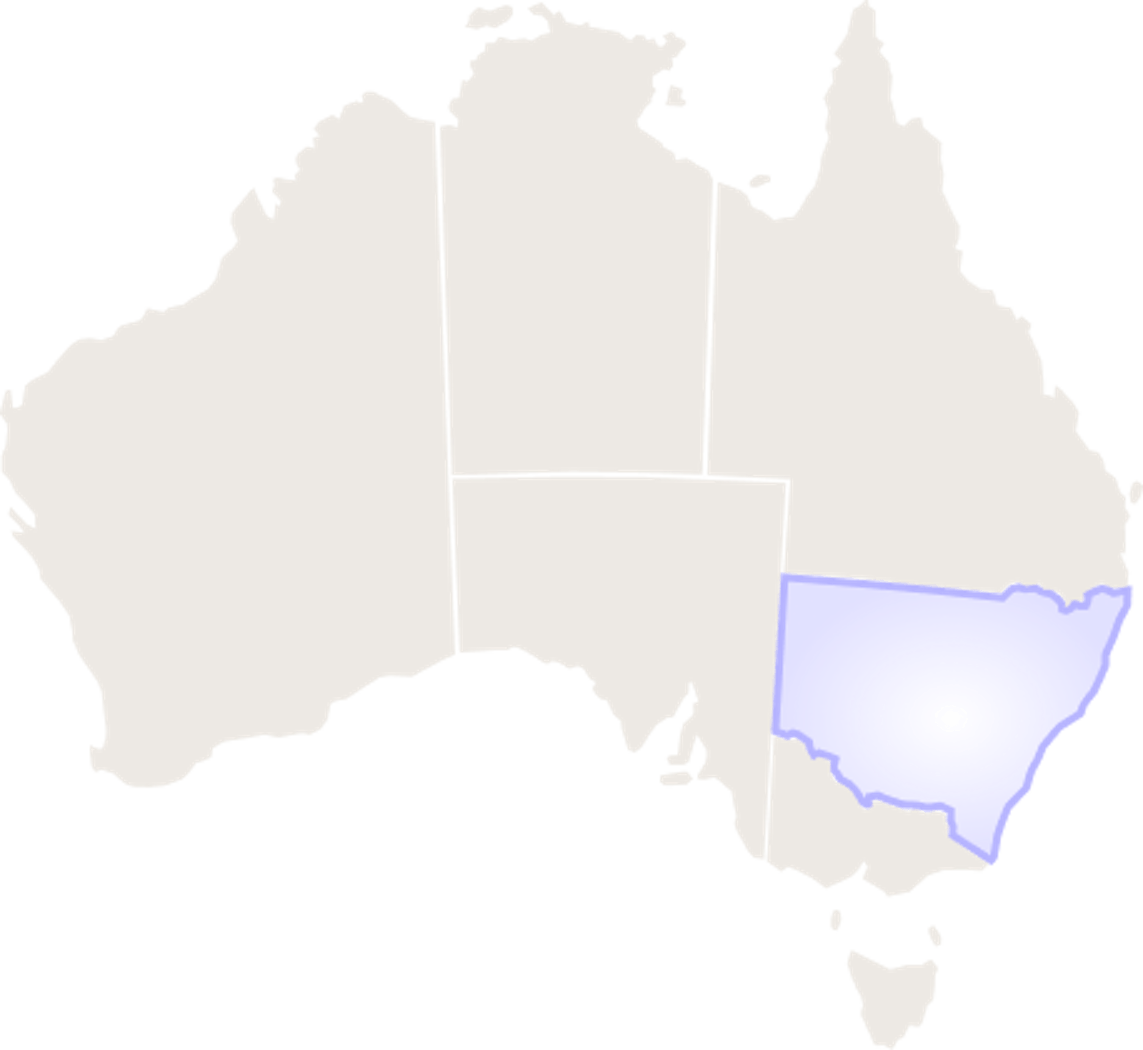 New South Wales, Australia map