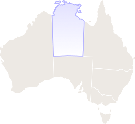 Northern Territory, Australia map