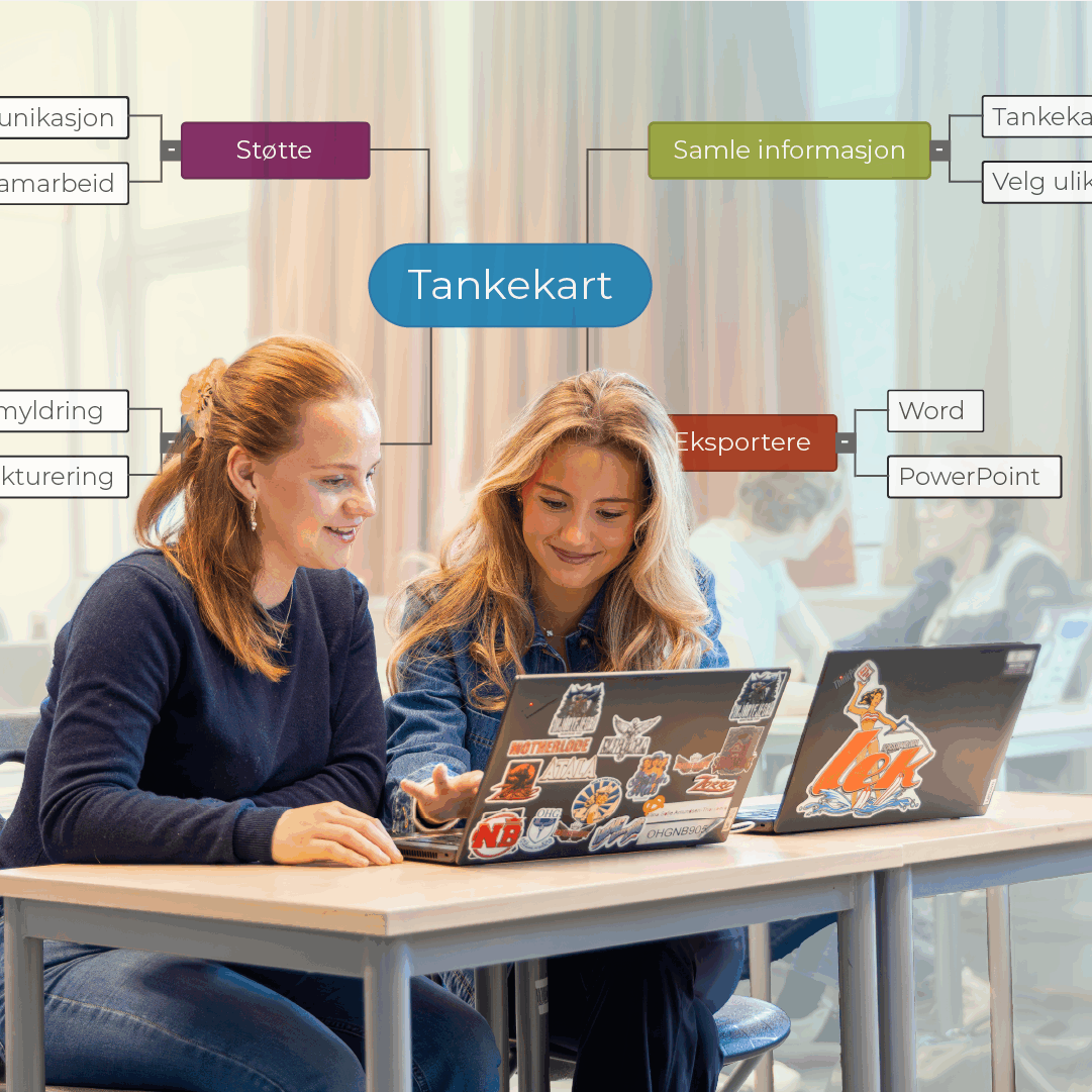 To studenter på en bærbar PC