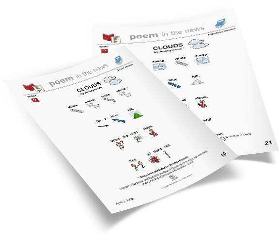 Accessible poetry sheets