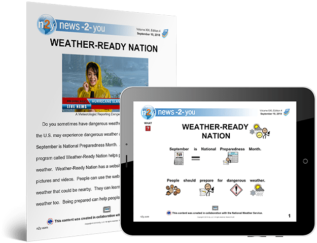weather-ready newspaper activities in News2you