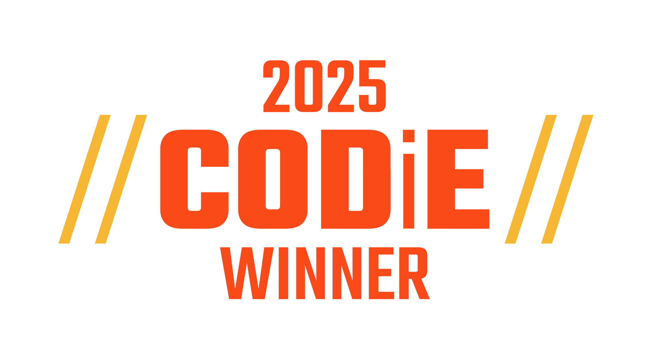 2025 CODiE award winnder badge
