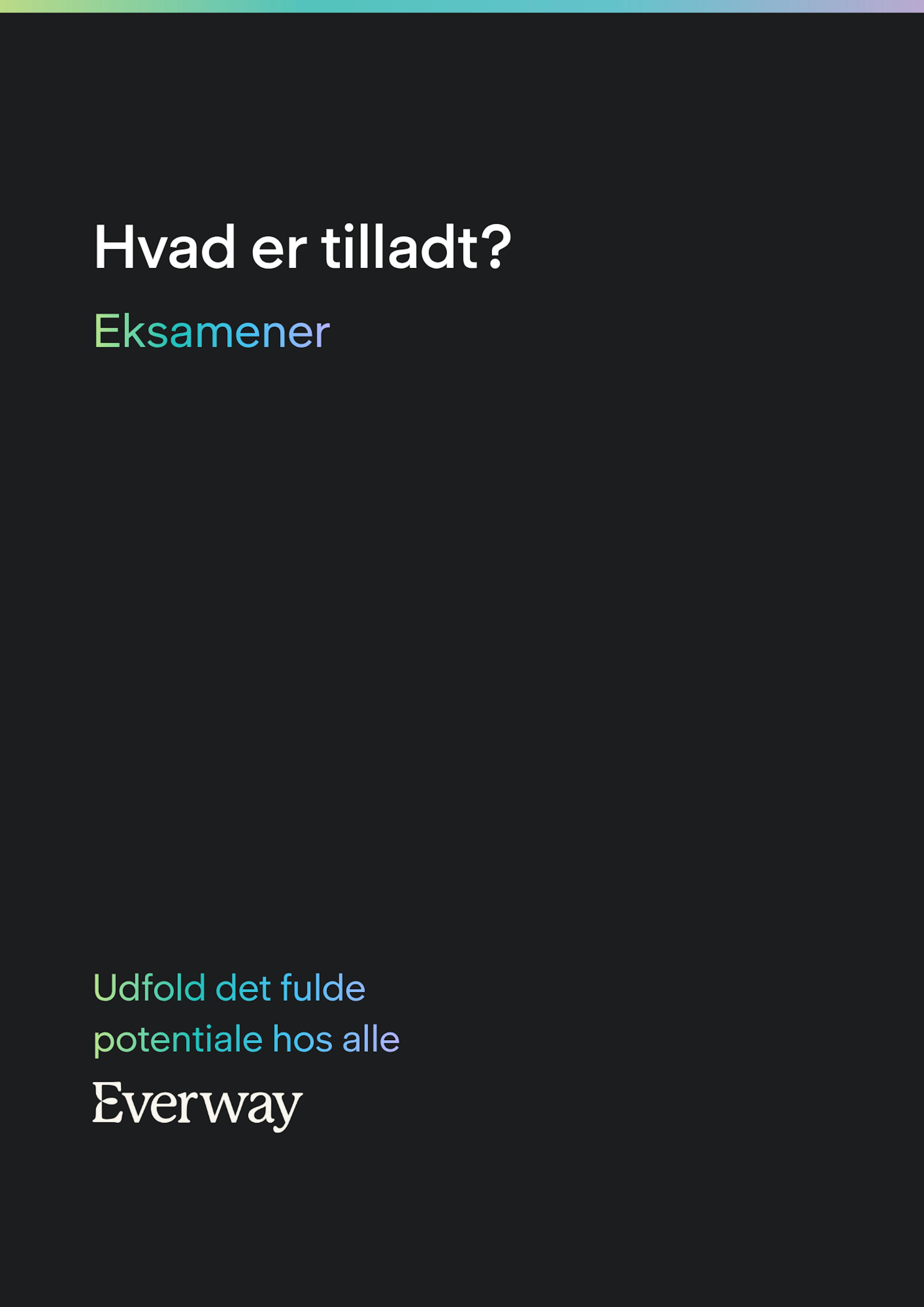 AW, TA, EQ til folkeskolens prøver