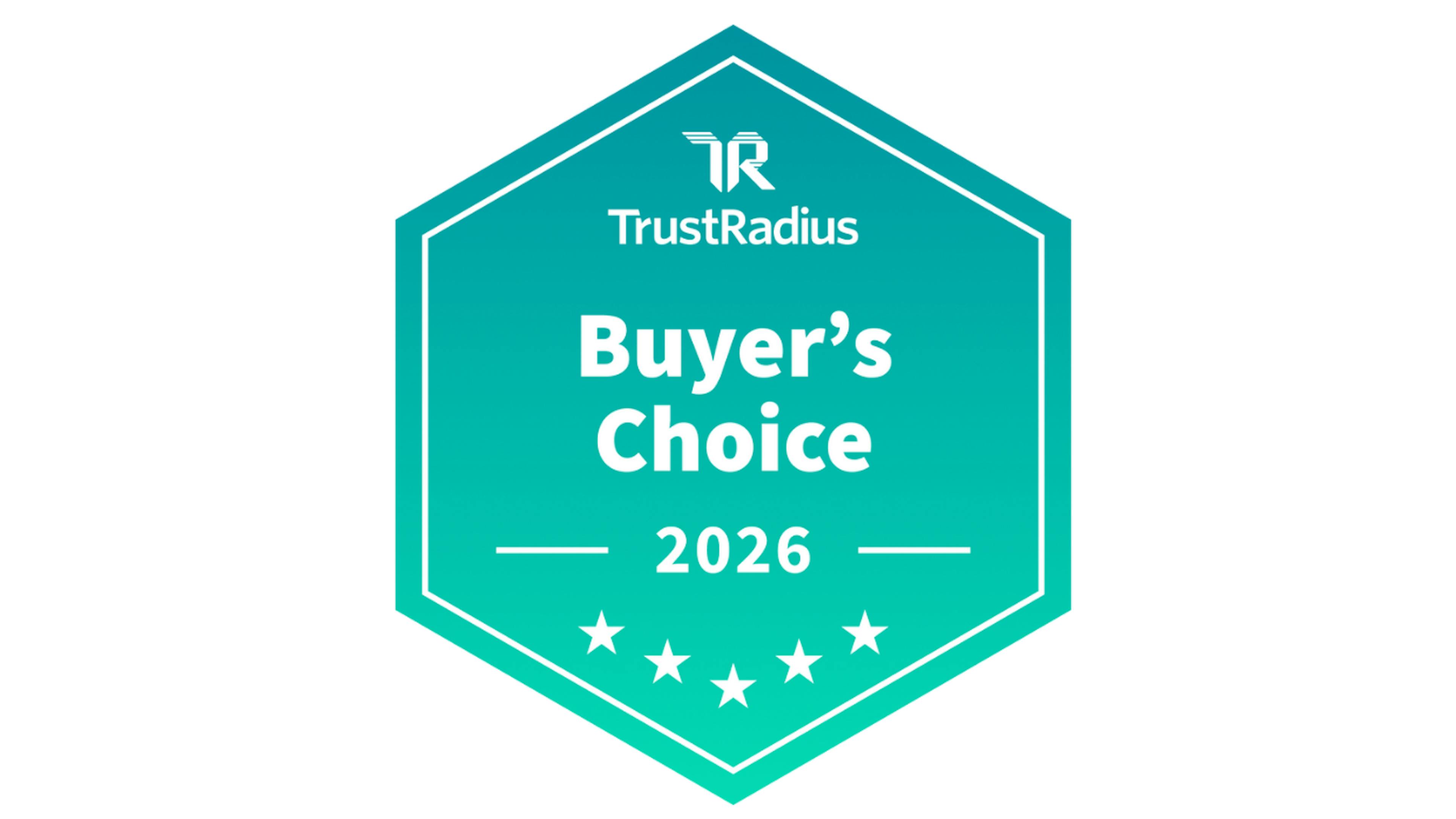 TrustRadius Buyer's Choice award badge 2026