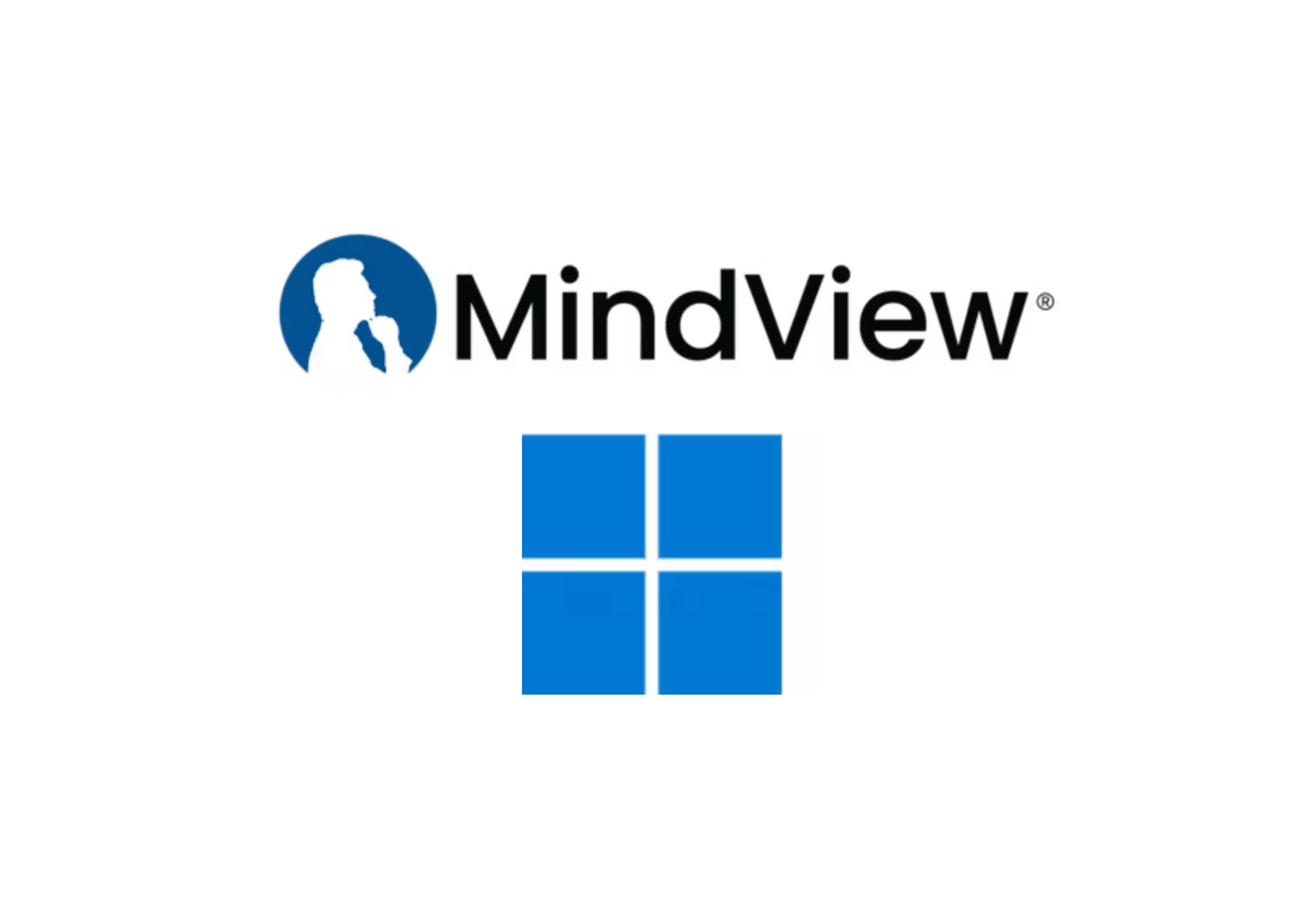 MindView och Windows-logotypen