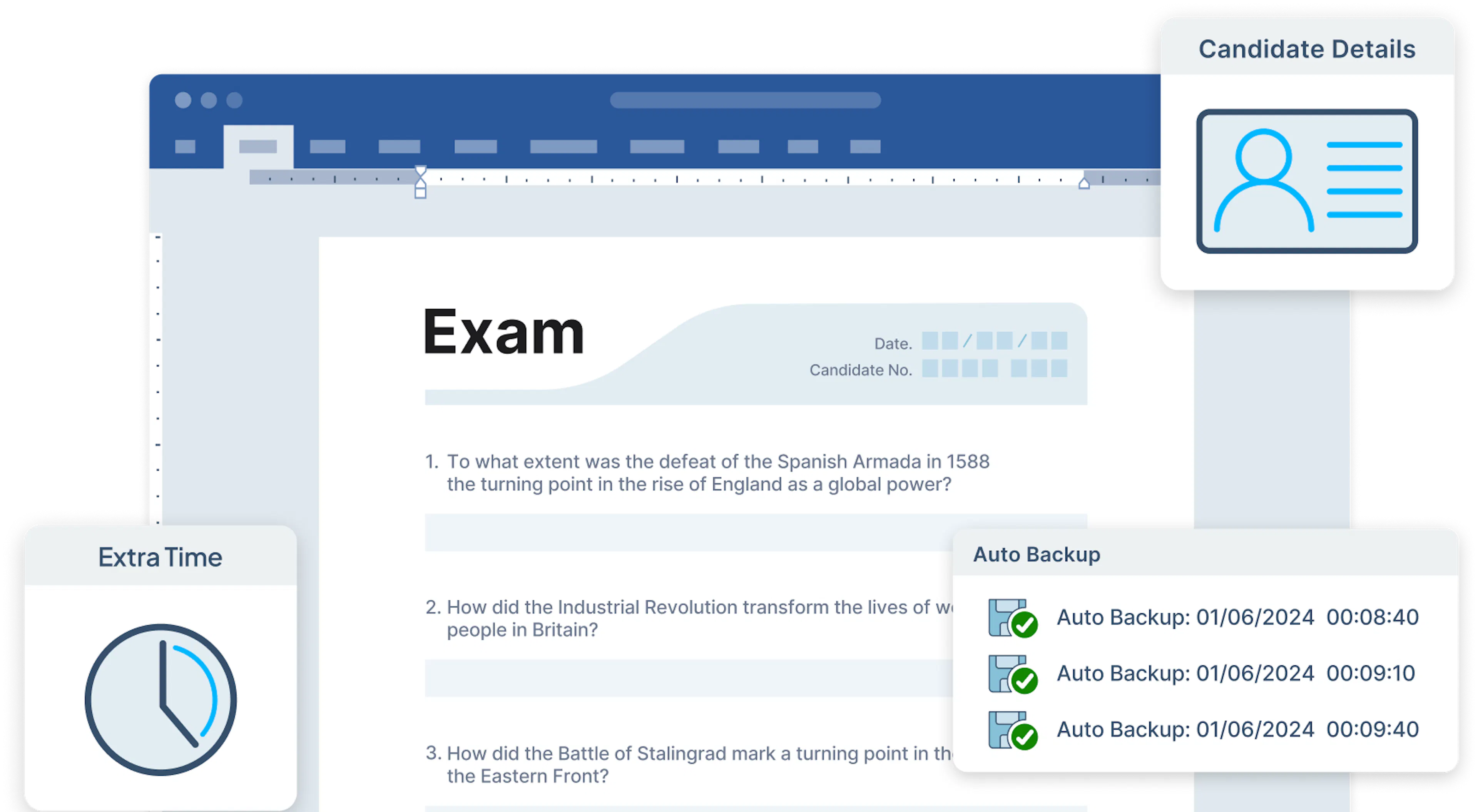 ExamWritePad Product UI