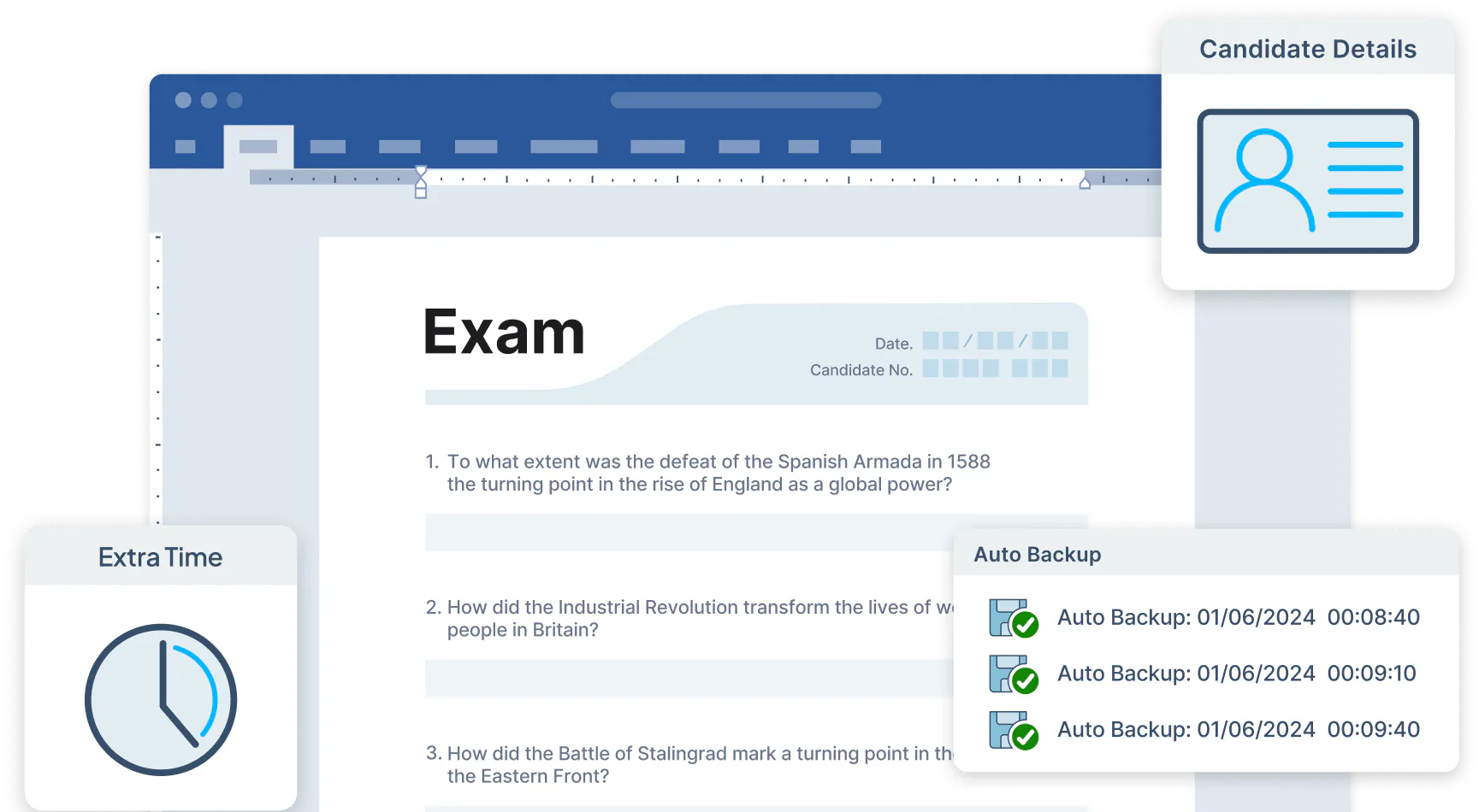 ExamWritePad Product UI