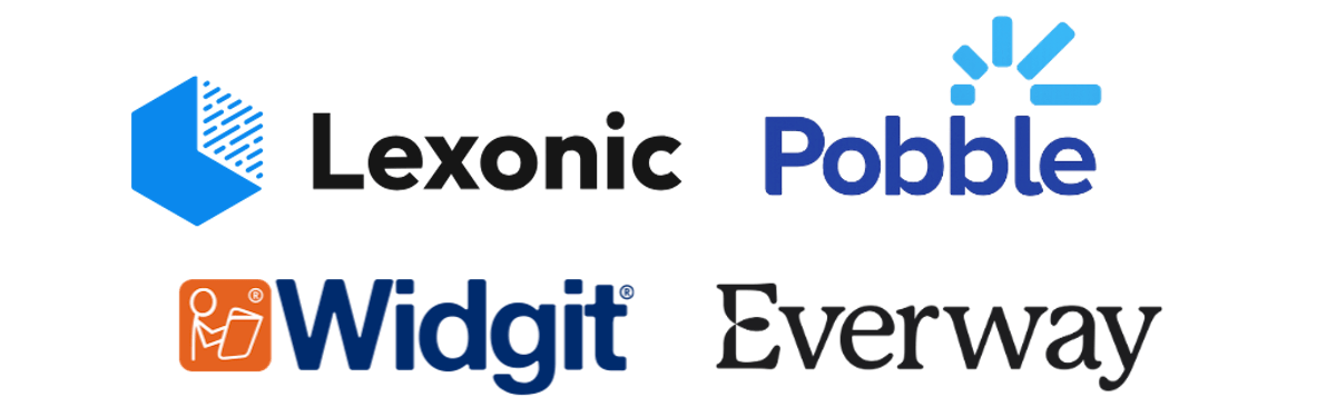 Lexonic, Pobble, Widgit and Everway logos