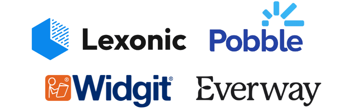 Lexonic, Pobble, Widgit and Everway logos