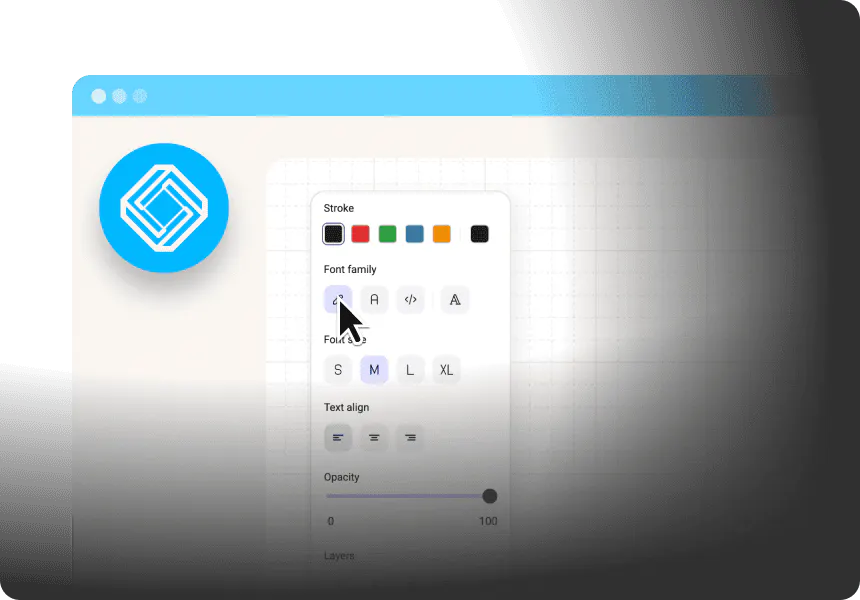 Interface showing Equatio's graphing tool