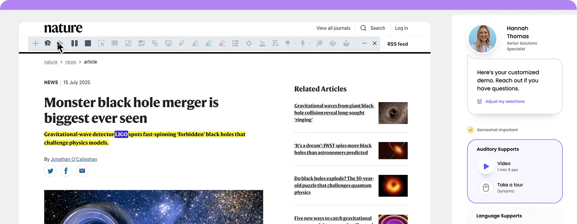 Interactive Demo for Read&Write