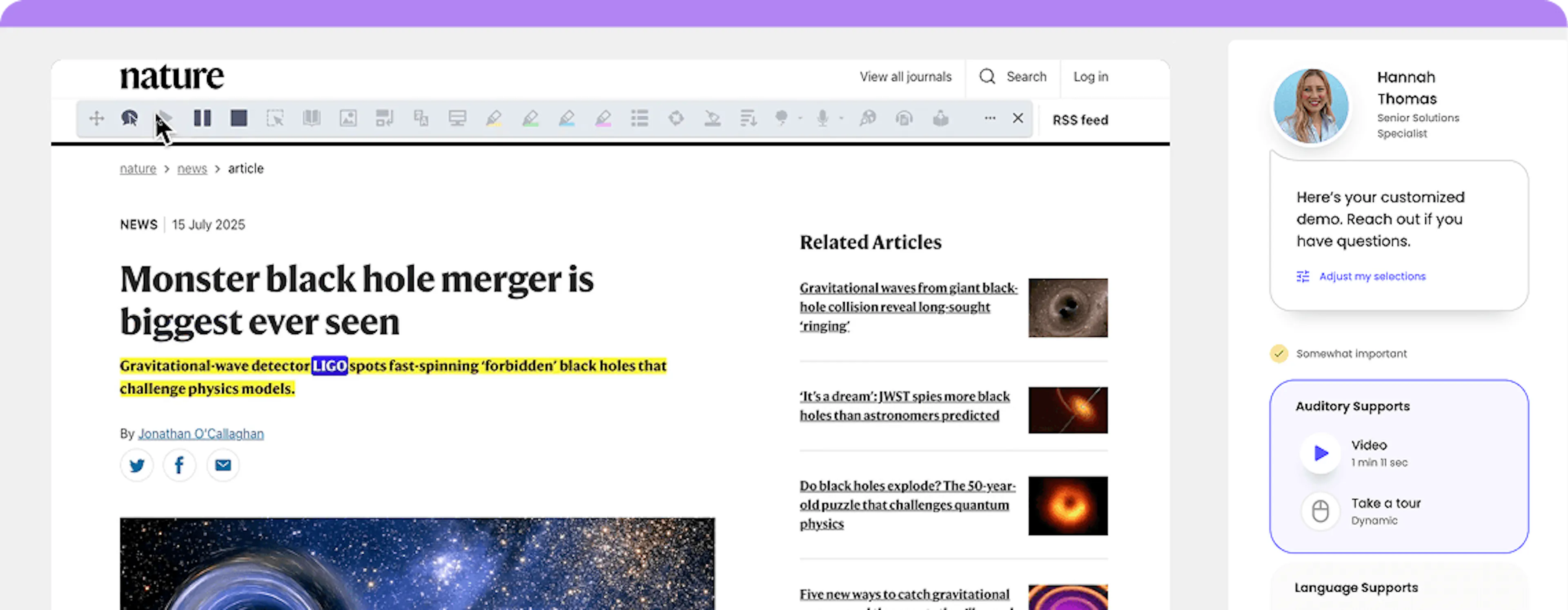 Interactive Demo for Read&Write