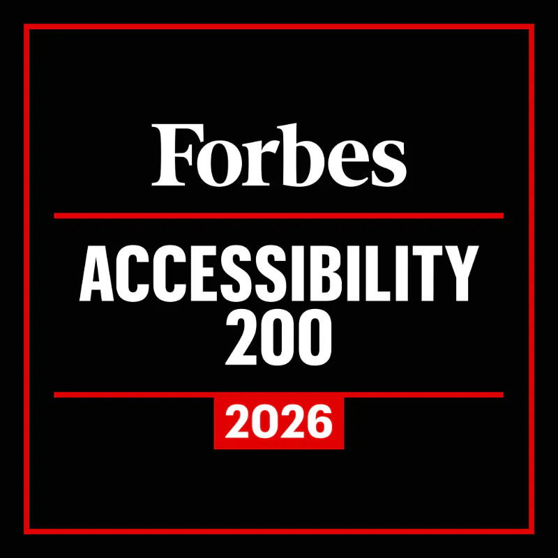 Forbes Accessibility 200 award logo