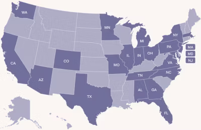 Map of US States