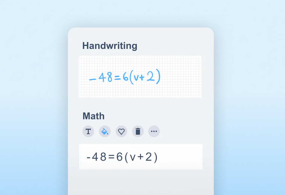 Handwriting recognition in action