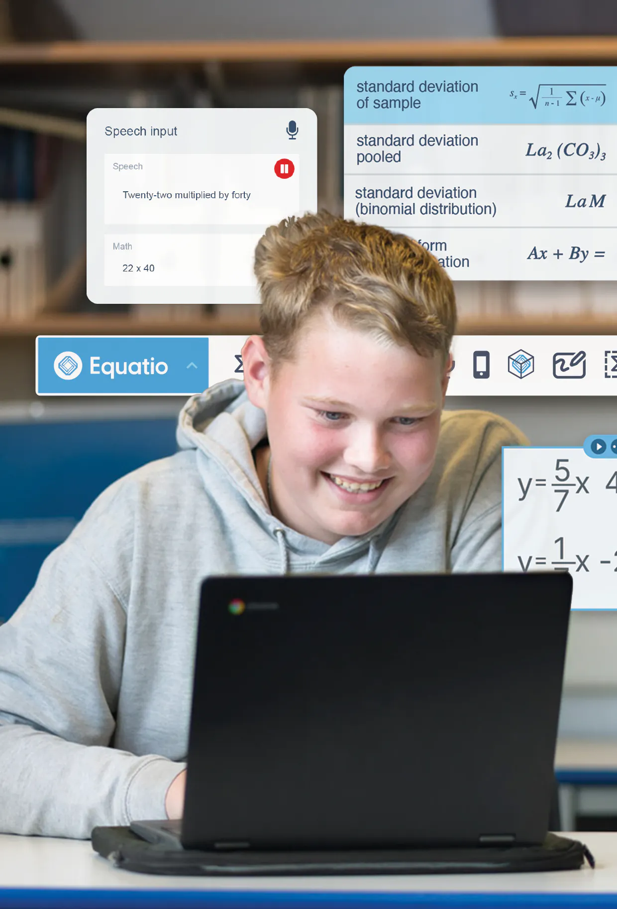 Student using Equatio
