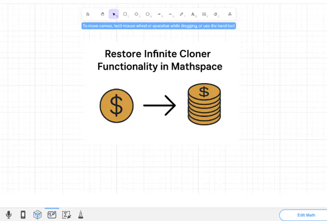 Infinite Cloner Equatio feature