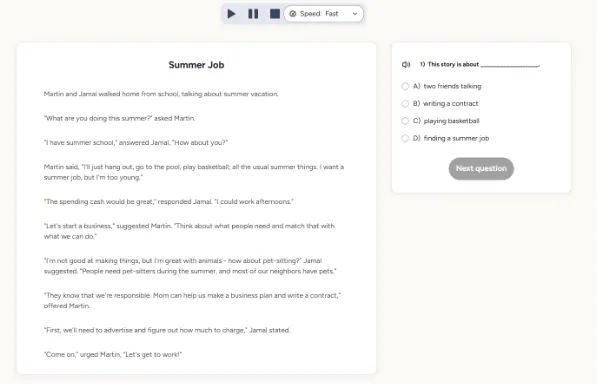 A view of the new StartPar UI