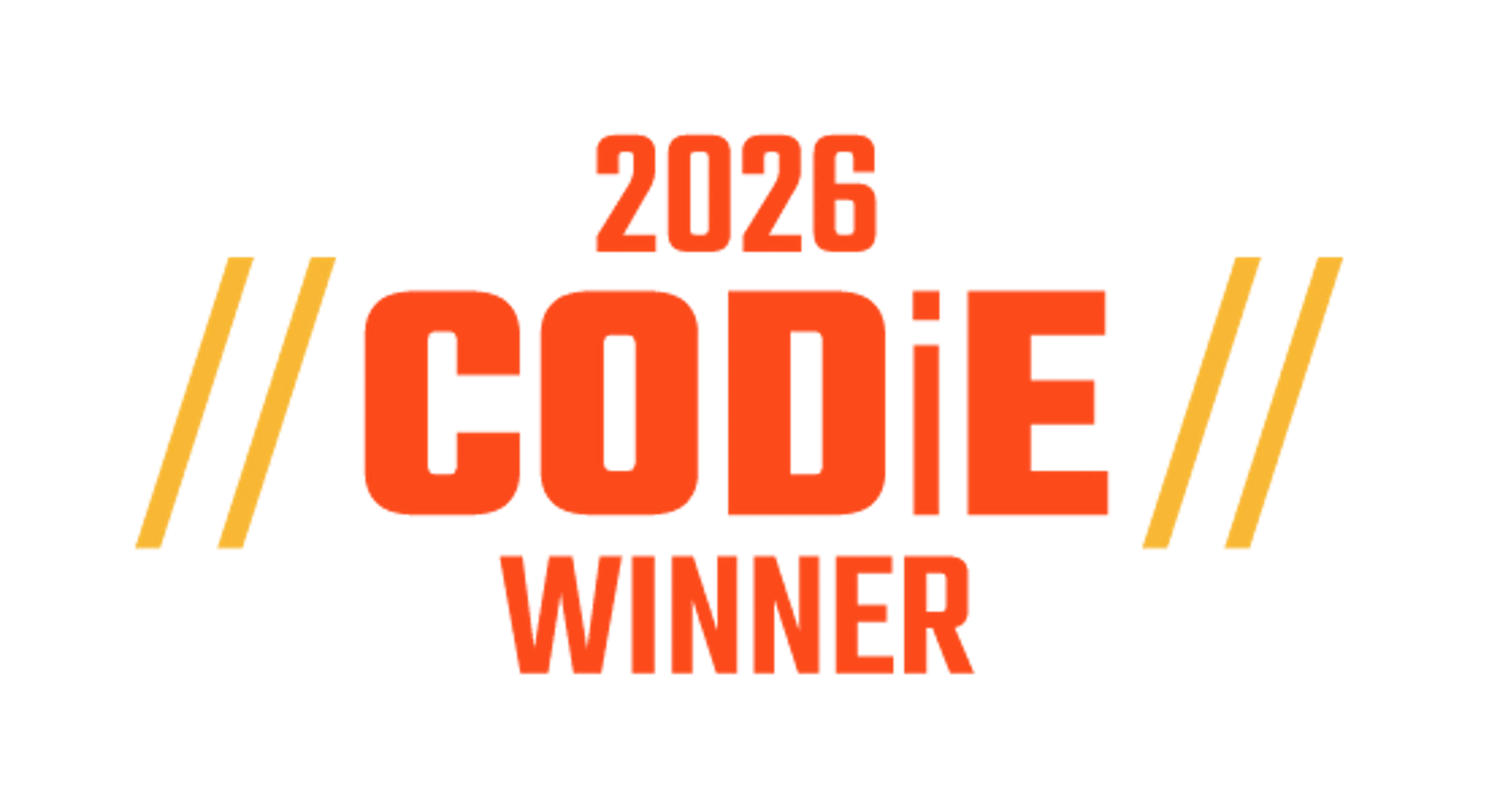 2026 Codie Award winner badge
