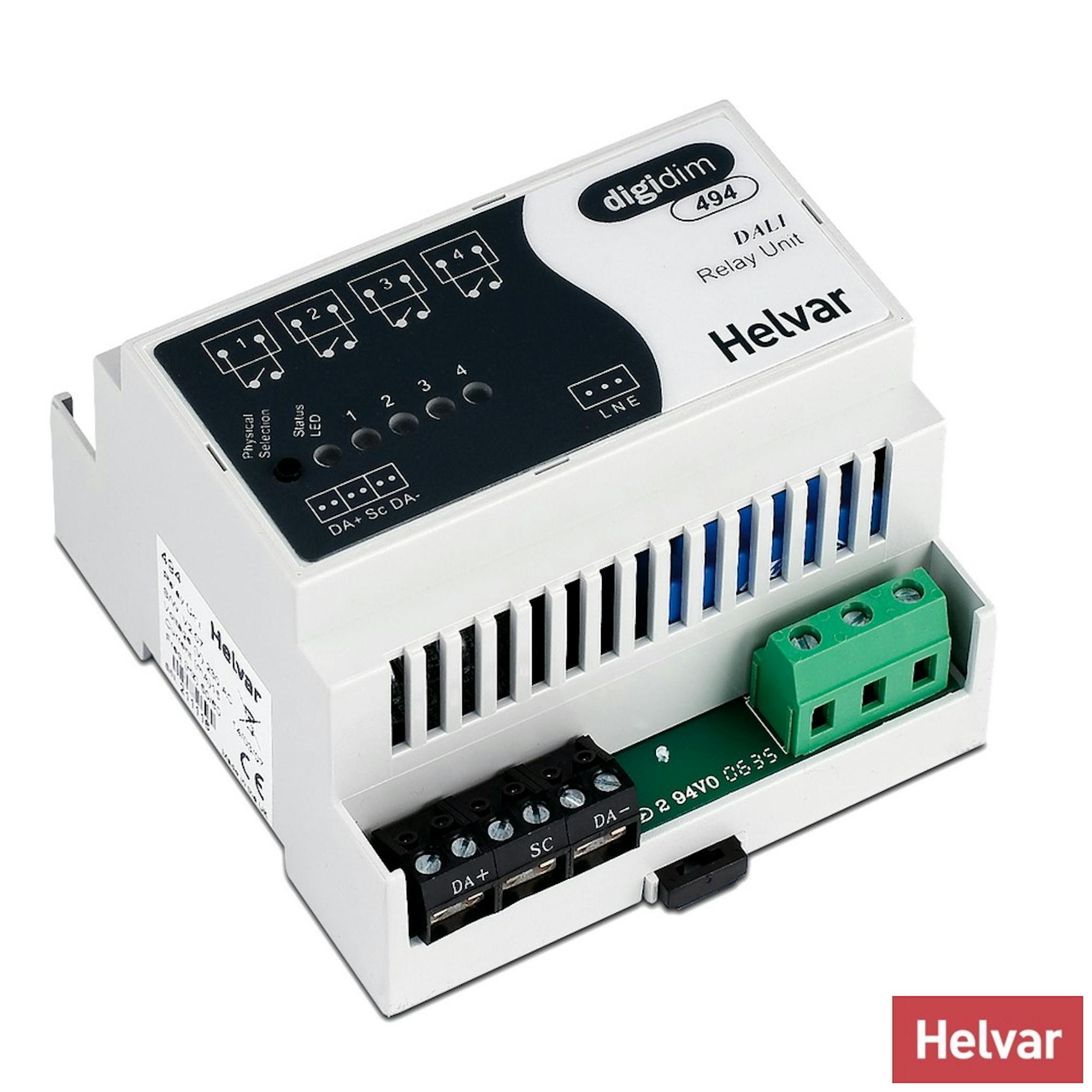 Module 4 relais 10A 494 DALI Helvar EvoLight