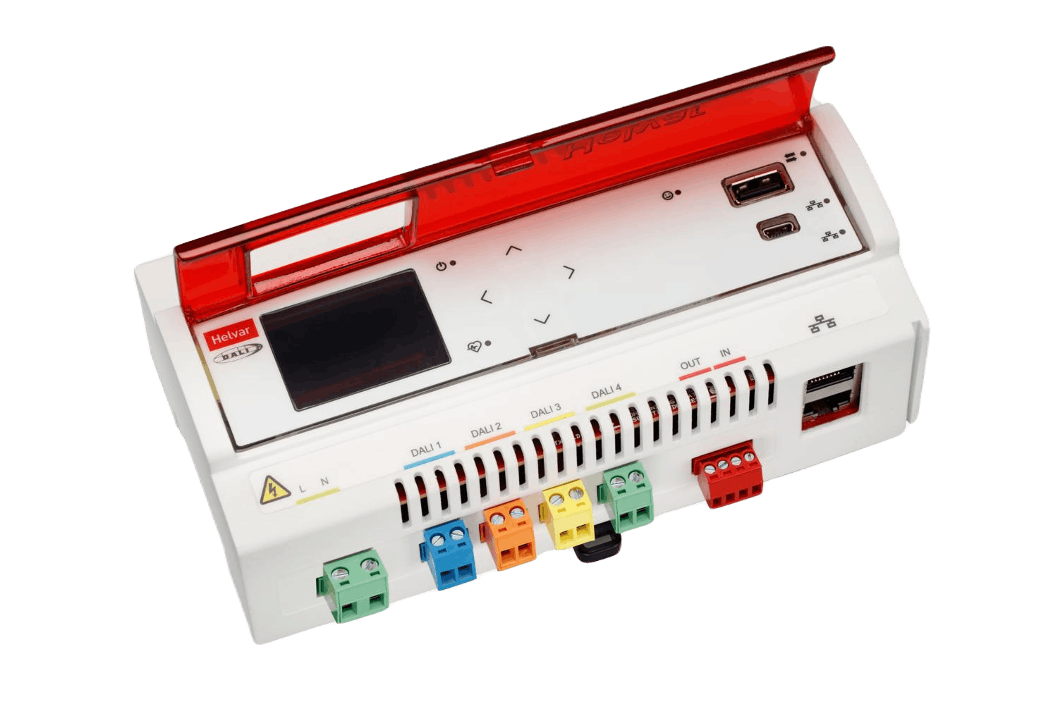 Contrôleur 4 bus DALI2 multi maître Routeur 950 DALI Helvar EvoLight