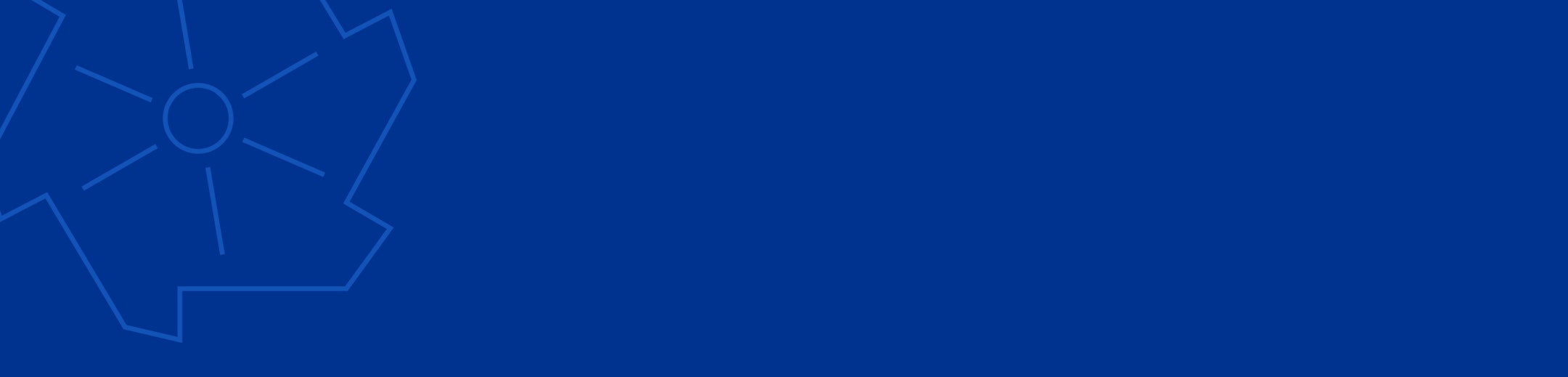 blue banner with tool icon in top left corner