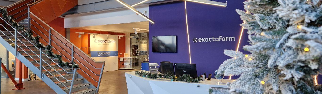 The reception area in the Exactaform Coventry office