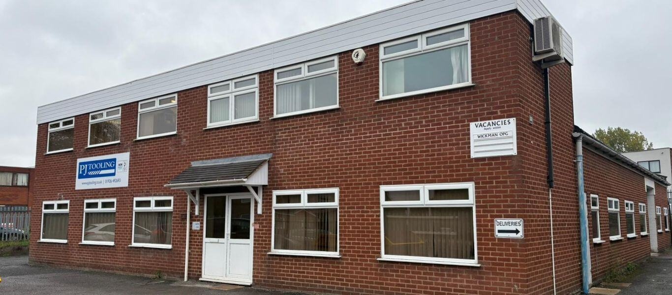 A photo of the outside of PJ Tooling.