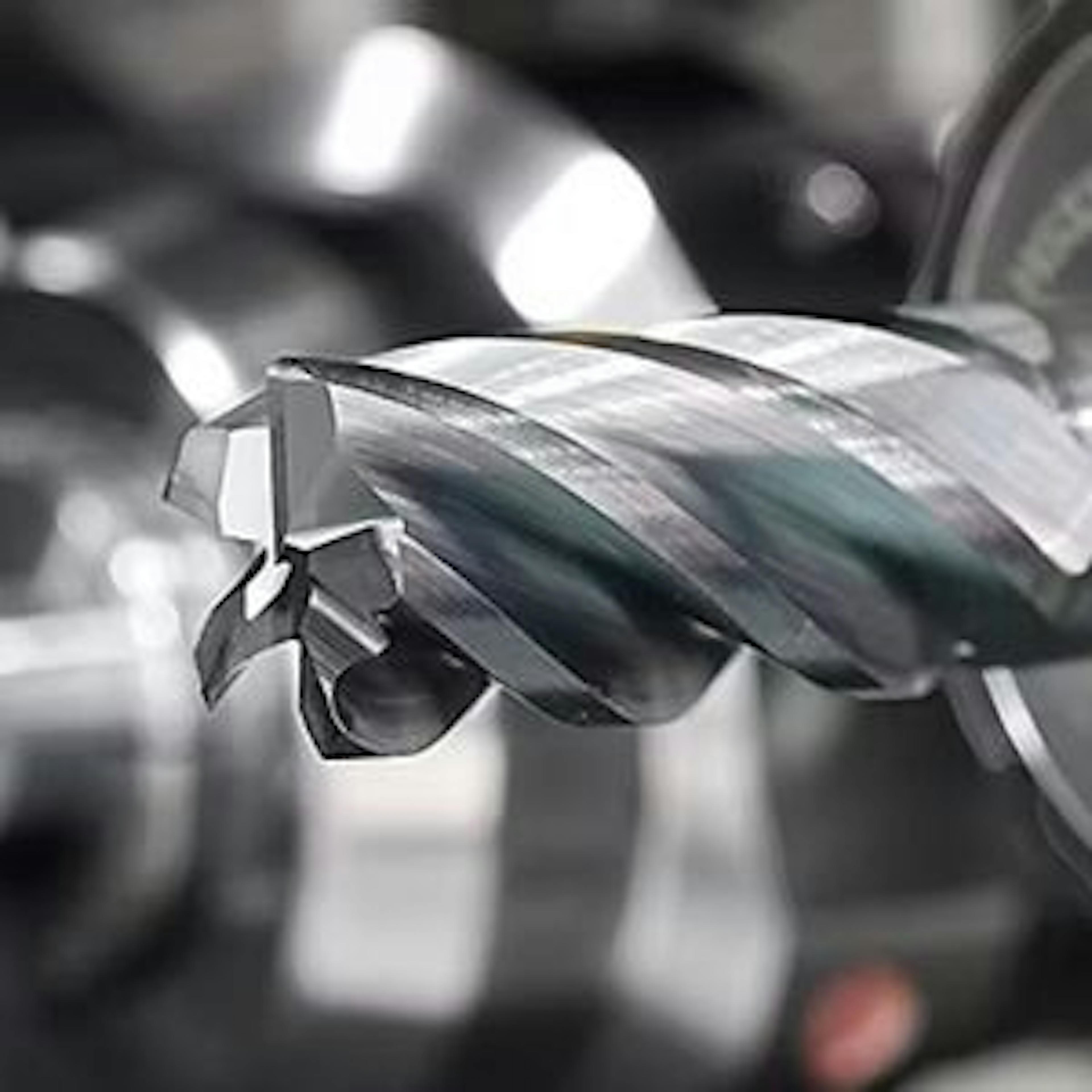 WIDIA solid carbide end mill designed for high-efficiency milling operations