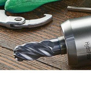 WIDIA tool holder and solid carbide end mill for secure CNC machining setups