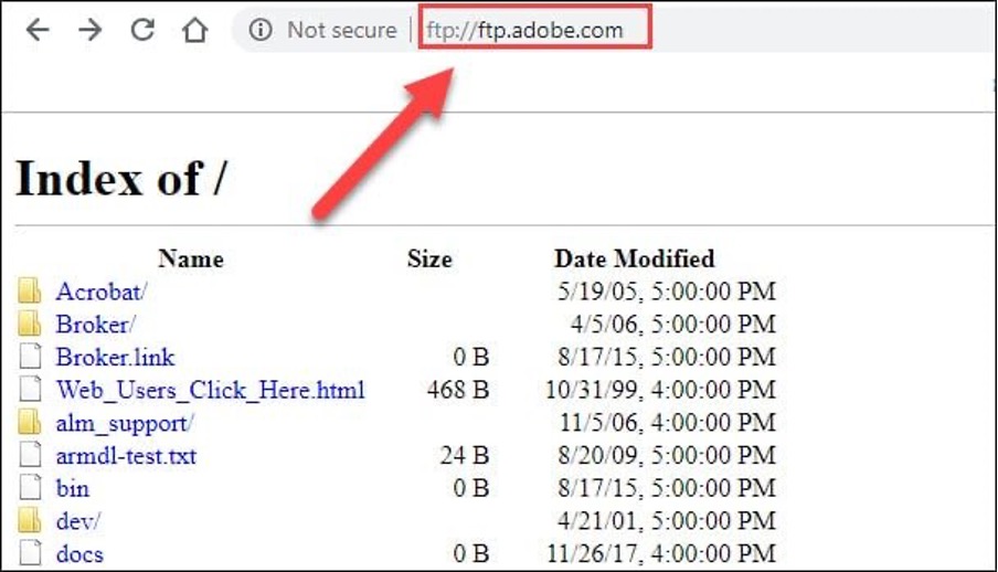 google drive ftp server address