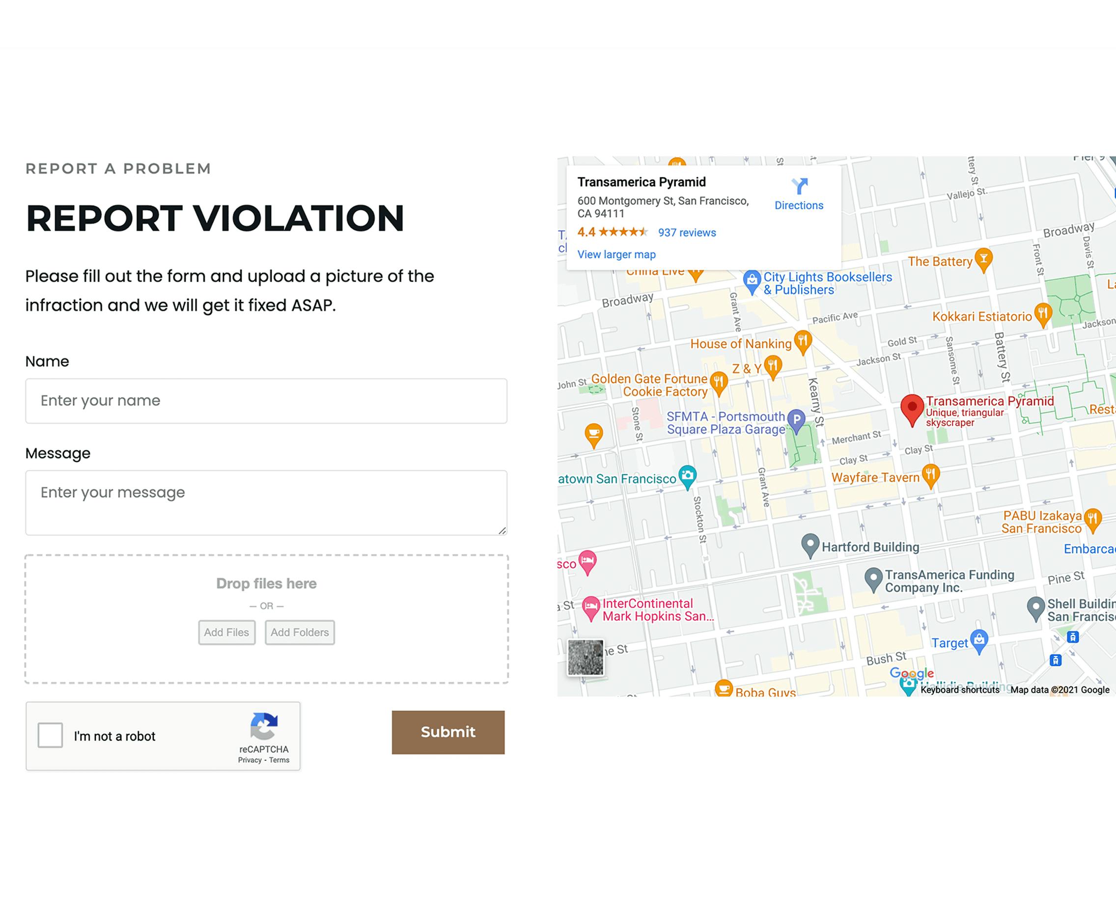 Sample website integrations.
