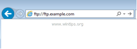 Sample FTP url - ftp://ftp.example.com.