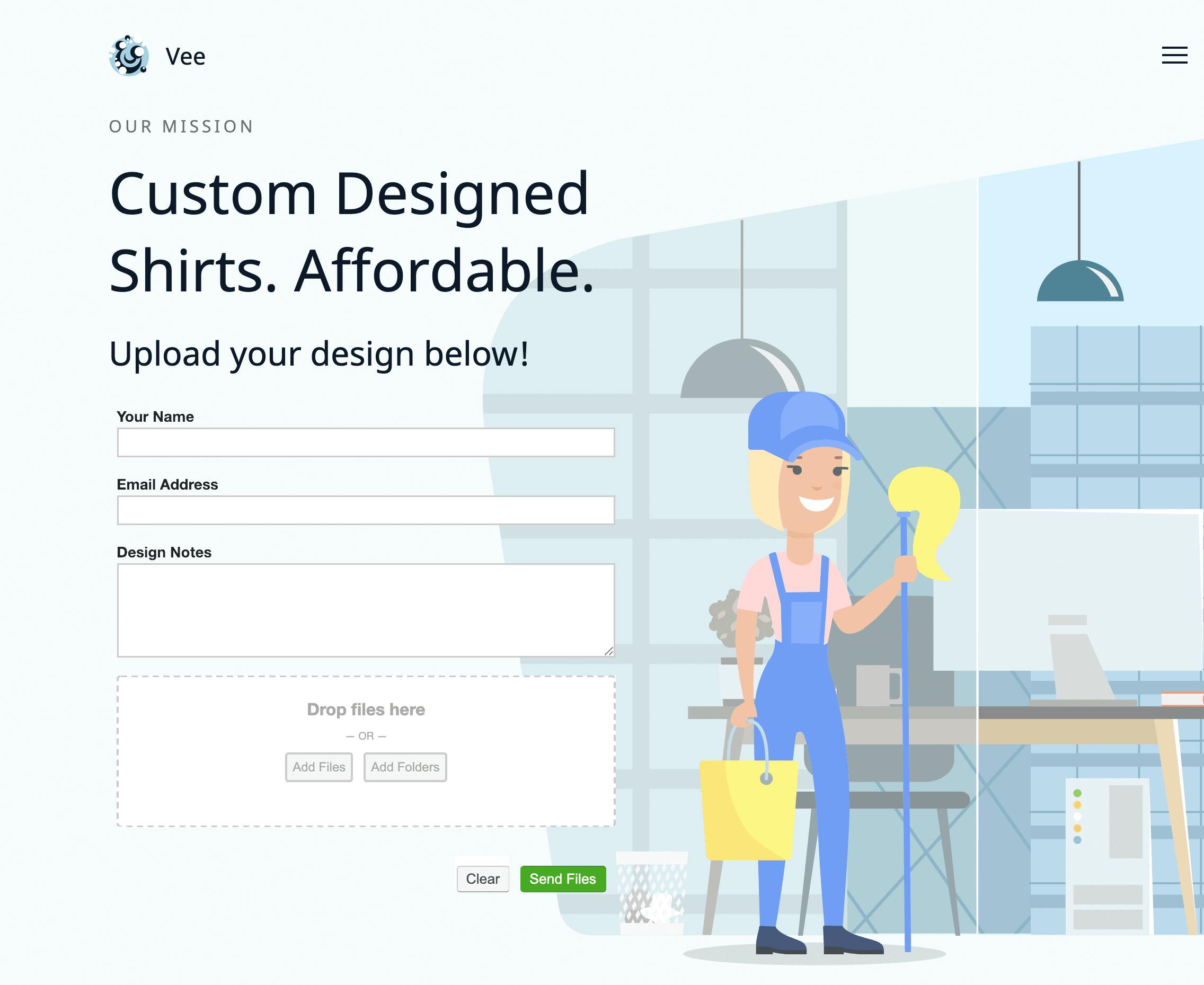 Sample website integration.