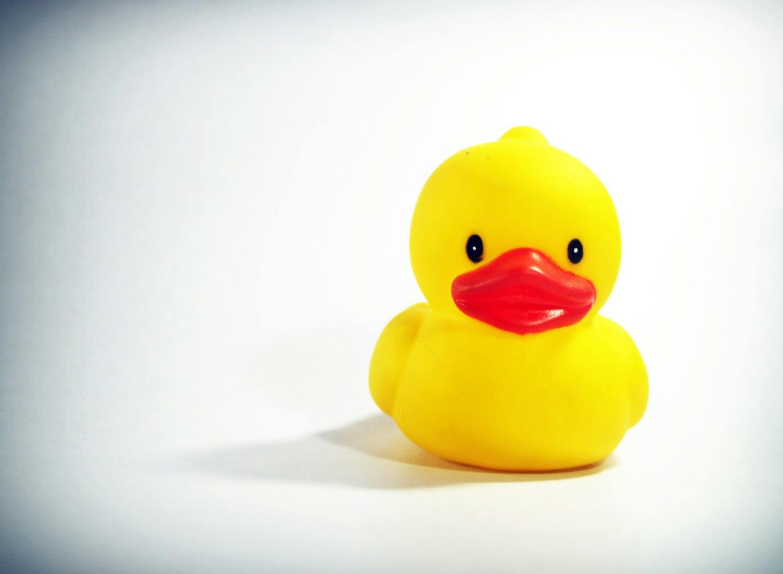 Yellow duck toy used for rubber duck debugging.