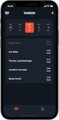 iPhone Dashboard Bildschirmfoto