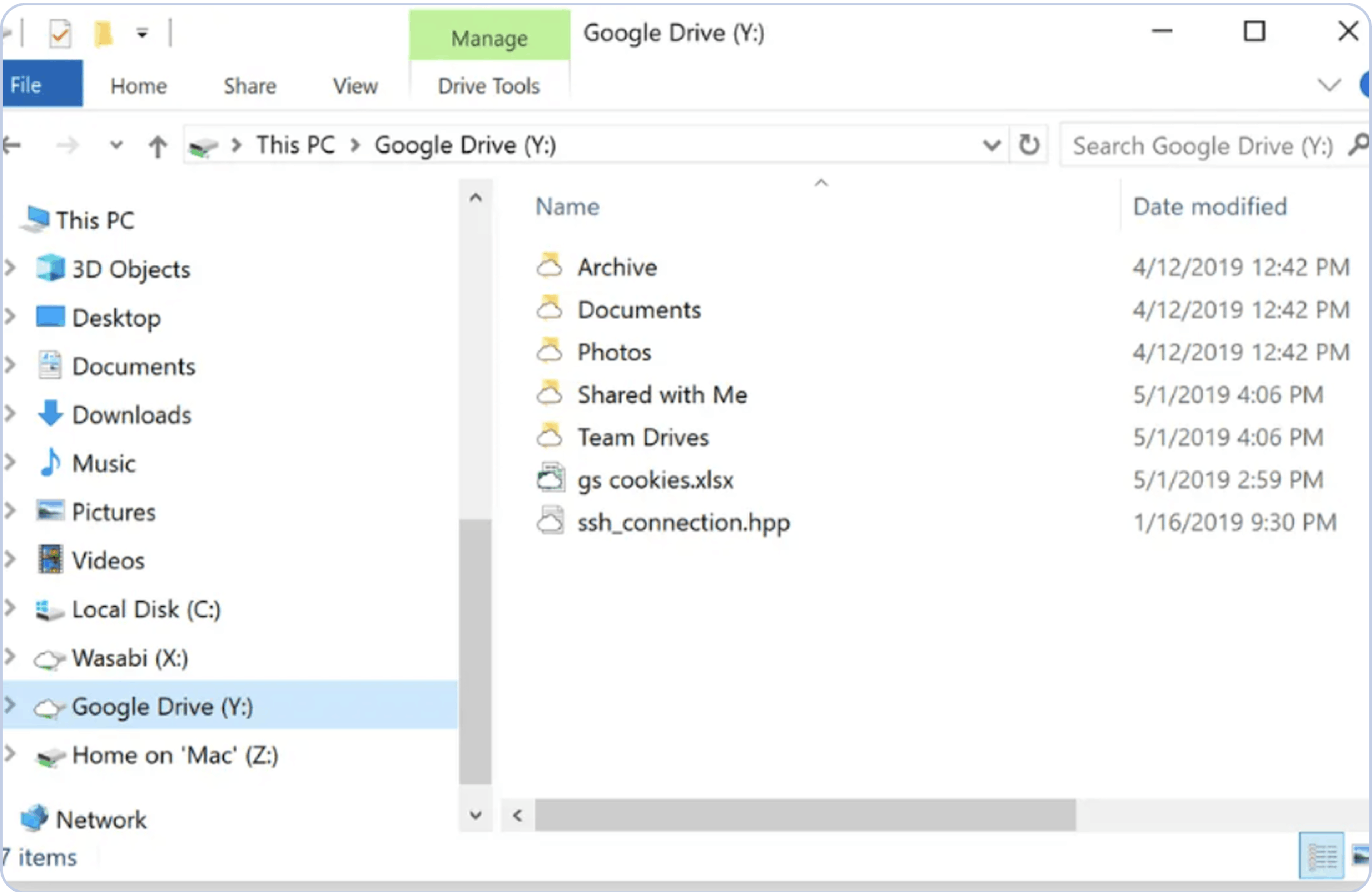 Using ExpanDrive through Windows Explorer