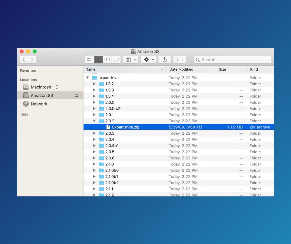 Map or mount Amazon S3 as a drive on Mac, Window or Linux