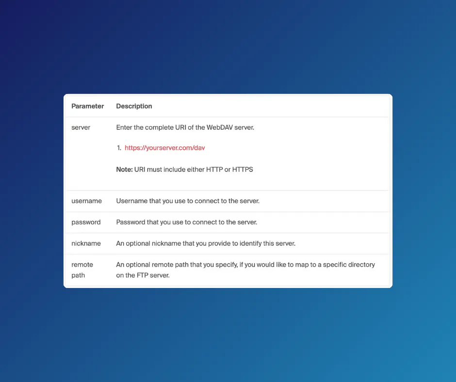 WebDAV setup with ExpanDrive