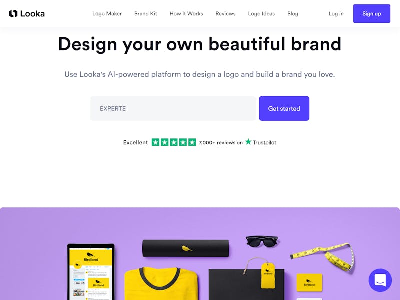 Looka: Logo Maker Review 2023 – Create a Logo Online | EXPERTE.com